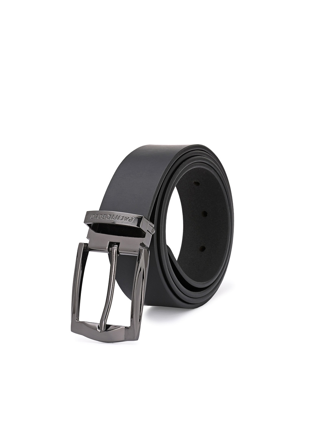 

Pacific Gold Men Reversible Synthetic Leather Slim Formal Belt, Black