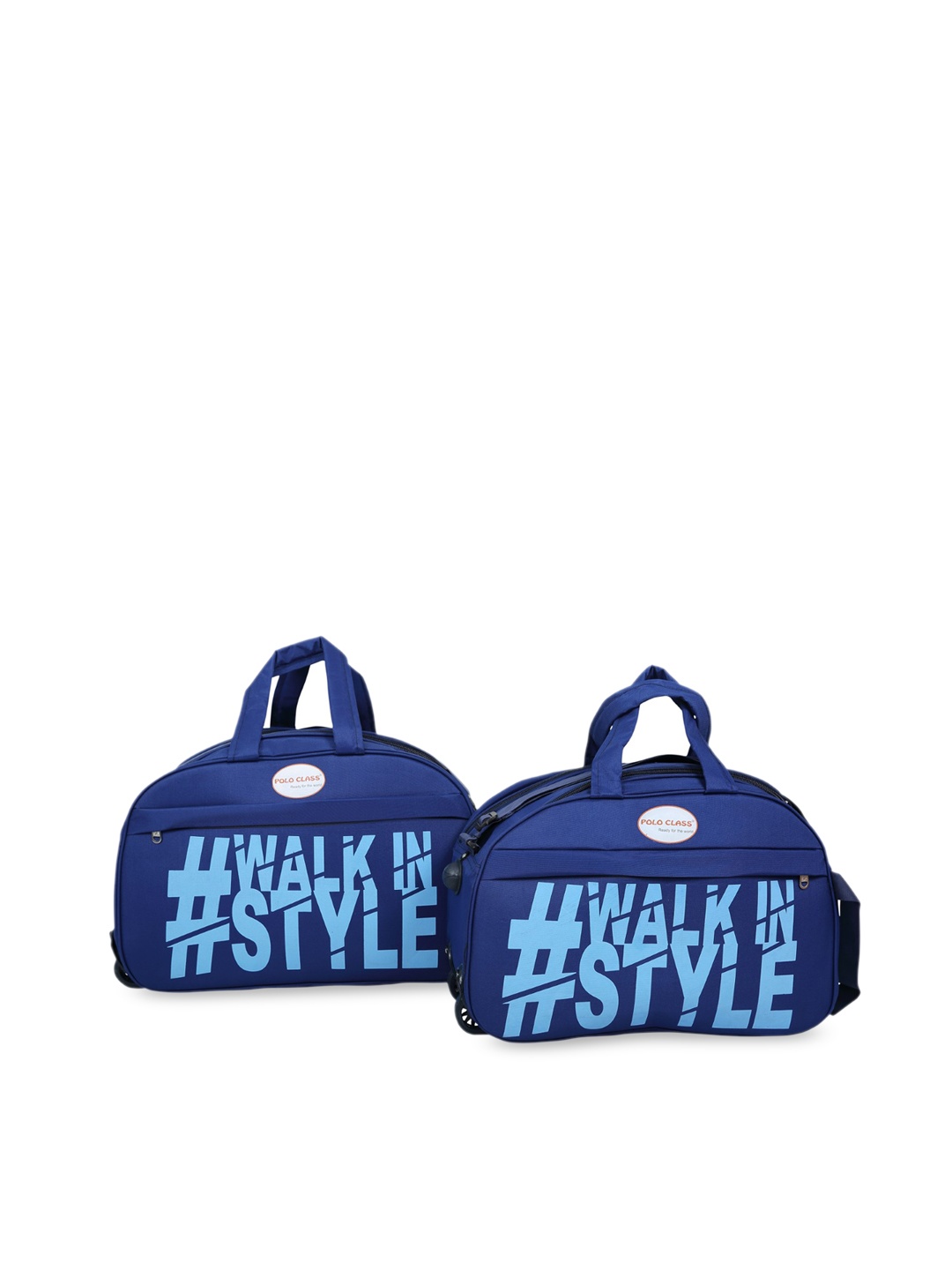 

Polo Class Pack Of 2 Printed Medium Duffel Bag, Blue