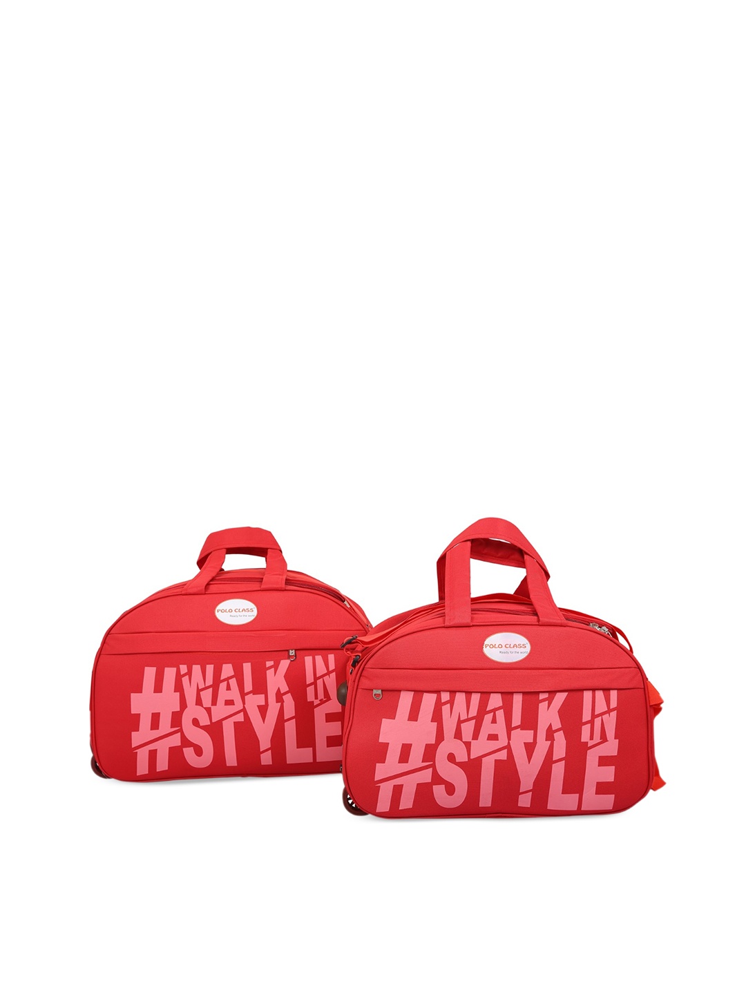 

Polo Class Pack Of 2 Printed Medium Duffel Bag, Red