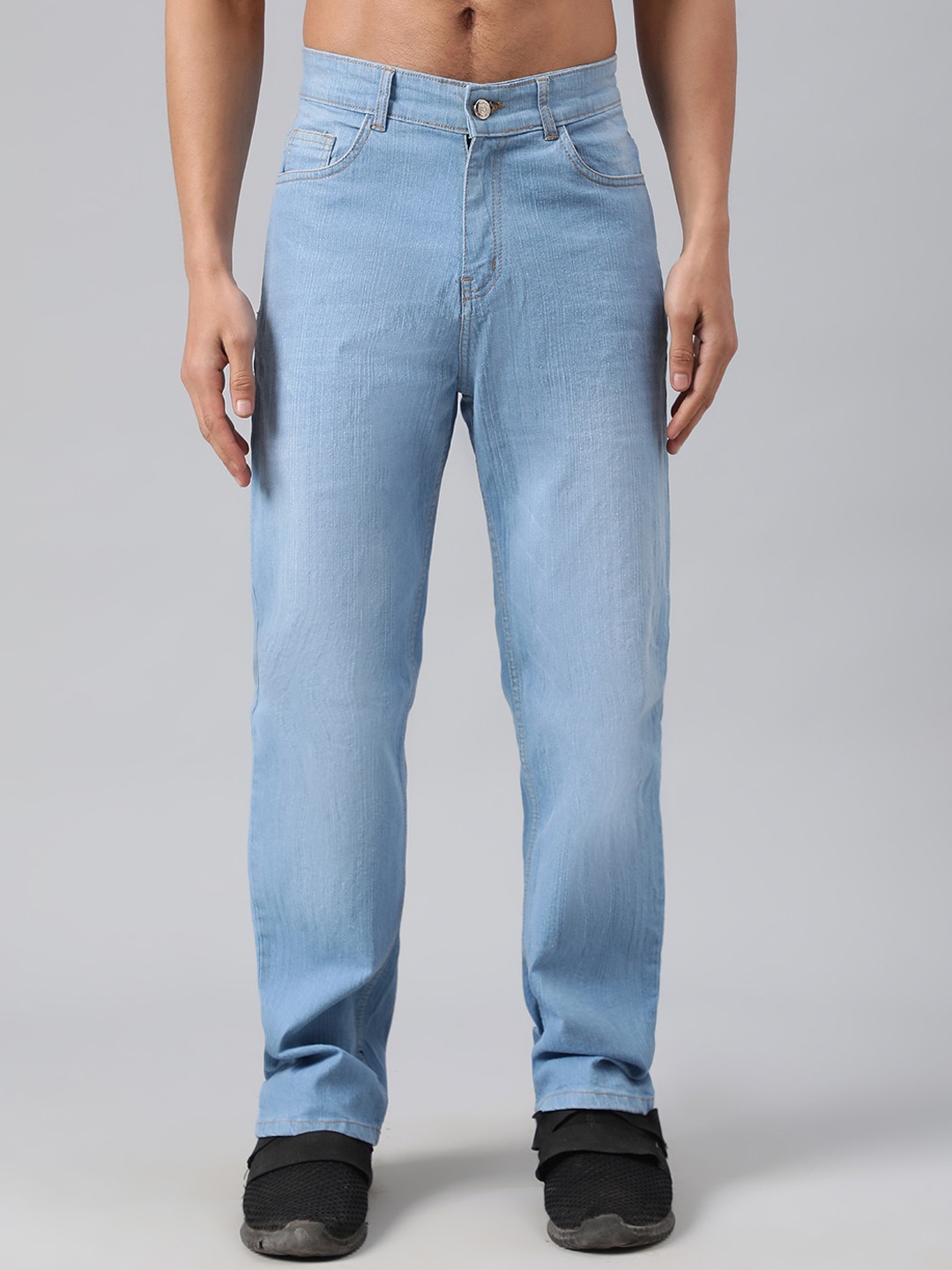 Kotty Men Low-Rise Light Fade Stretchable Jeans, Blue