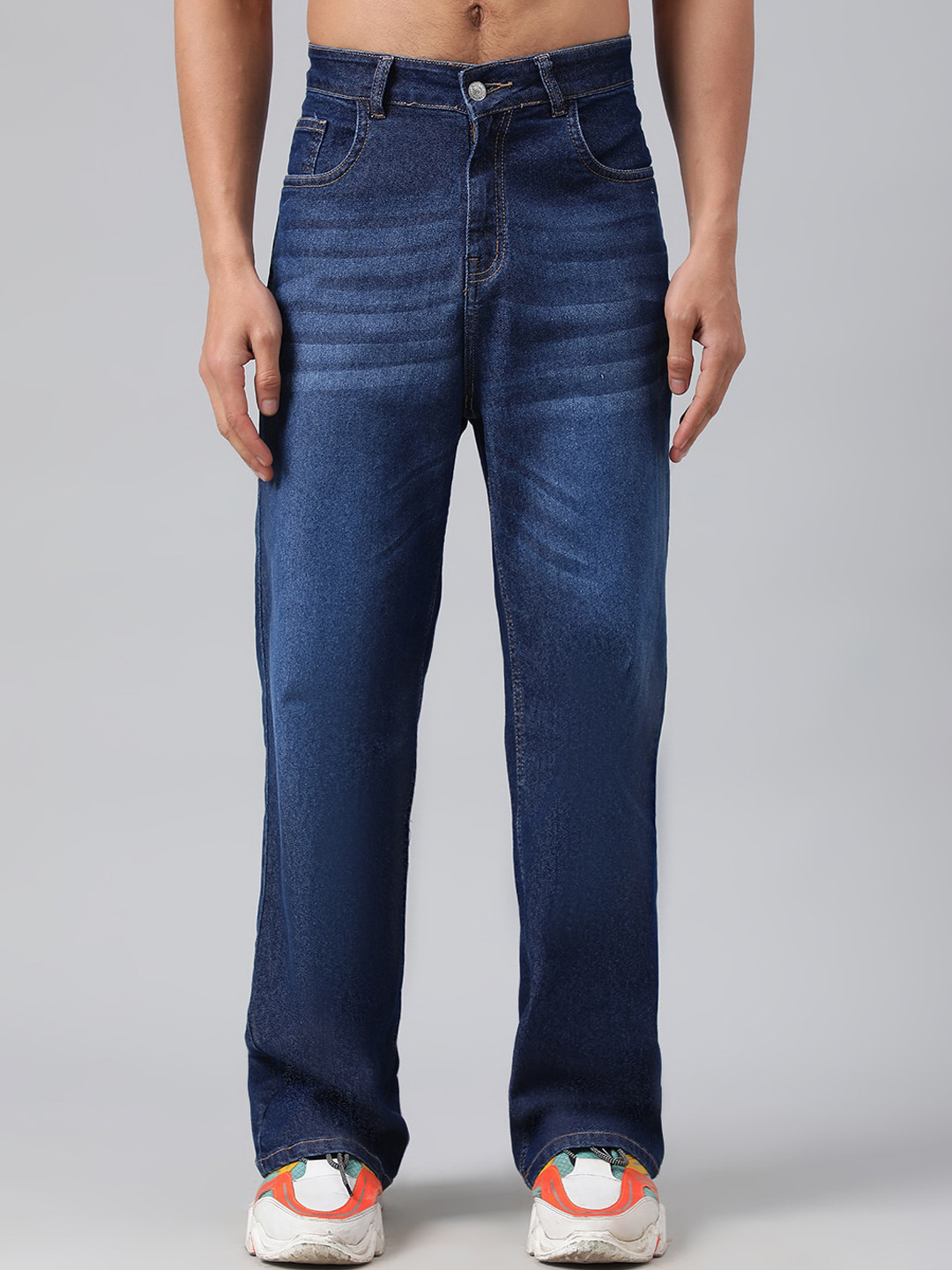 

Kotty Men Low-Rise Light Fade Stretchable Jeans, Blue