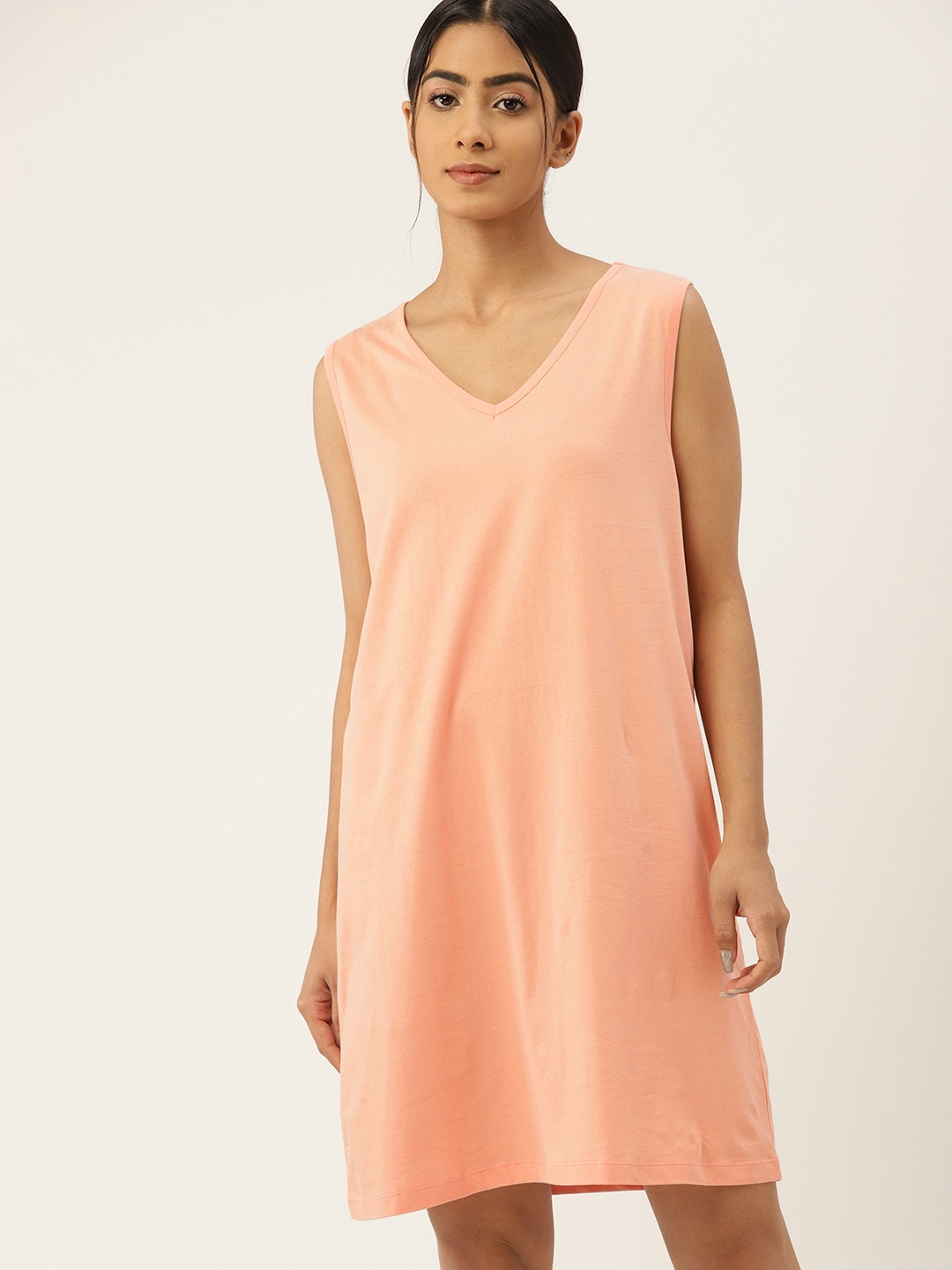 

ETC Pure Cotton Nightdress, Coral
