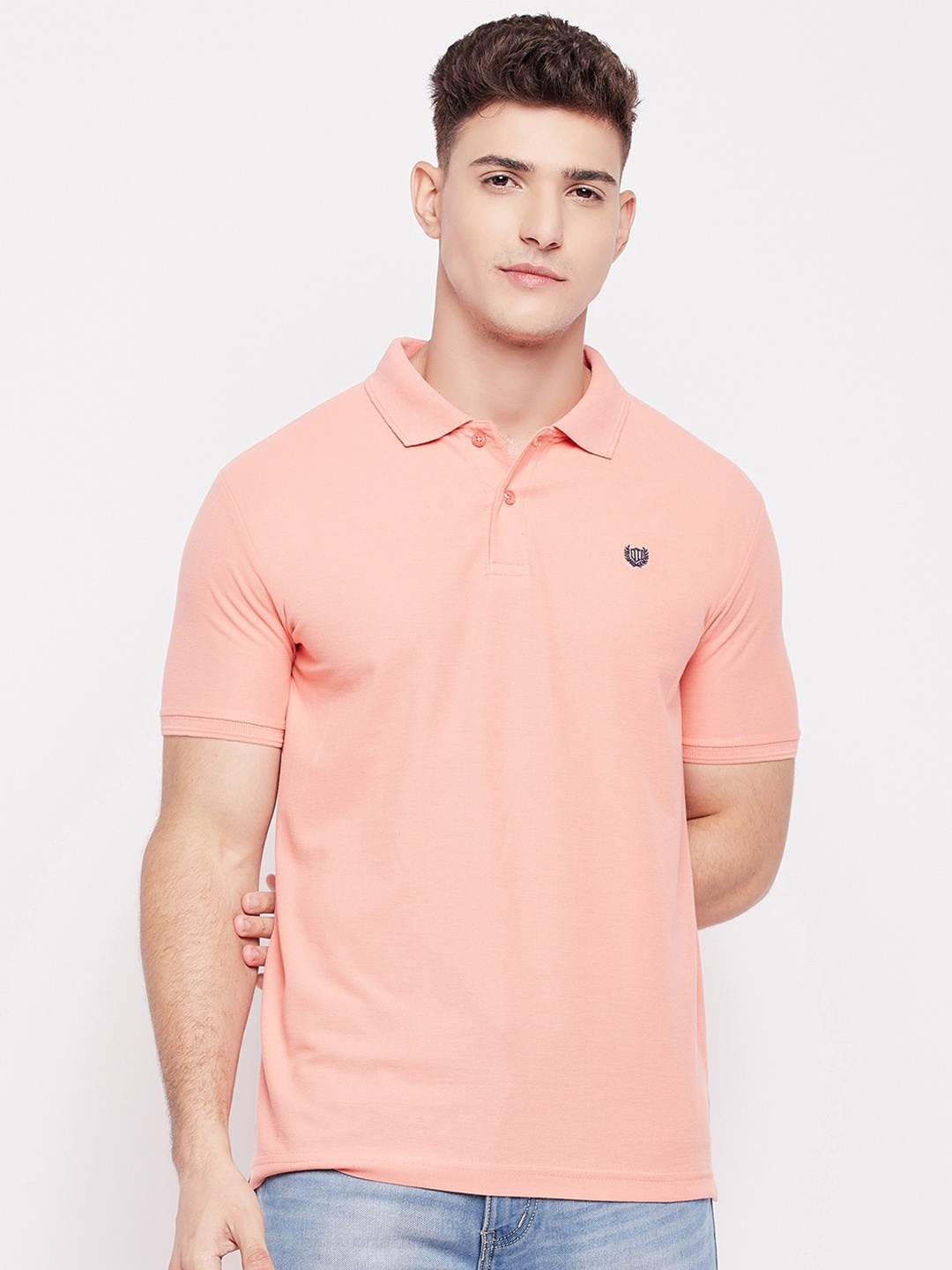 

Duke Polo Collar Slim Fit Cotton T-shirt, Orange
