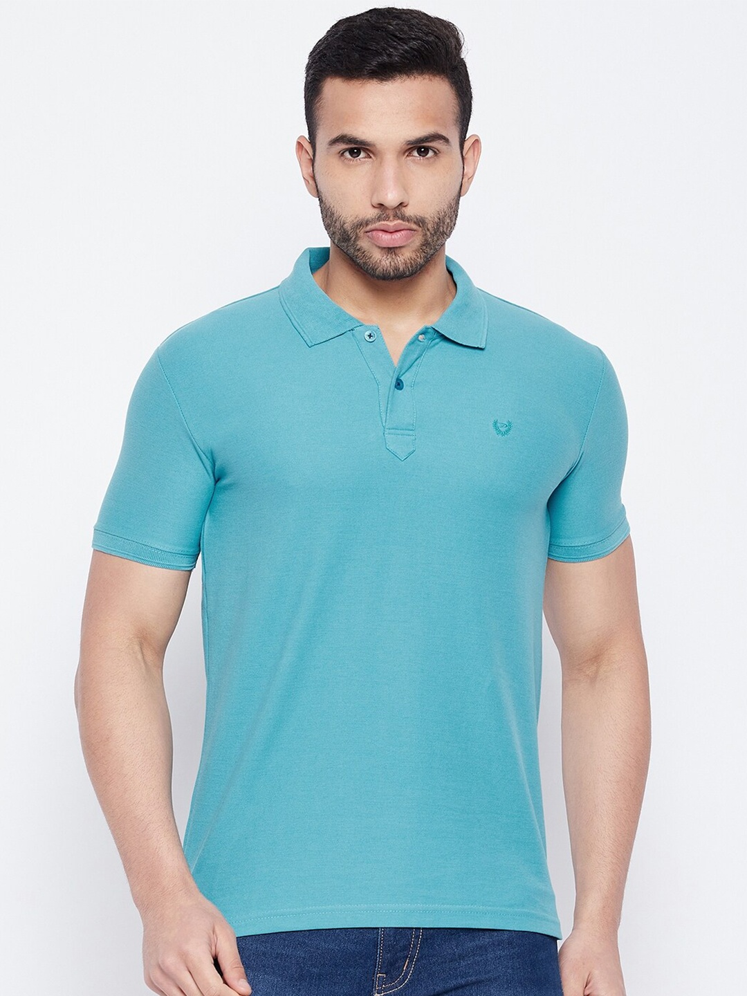 

Duke Polo Collar Cotton Slim Fit T-shirt, Blue
