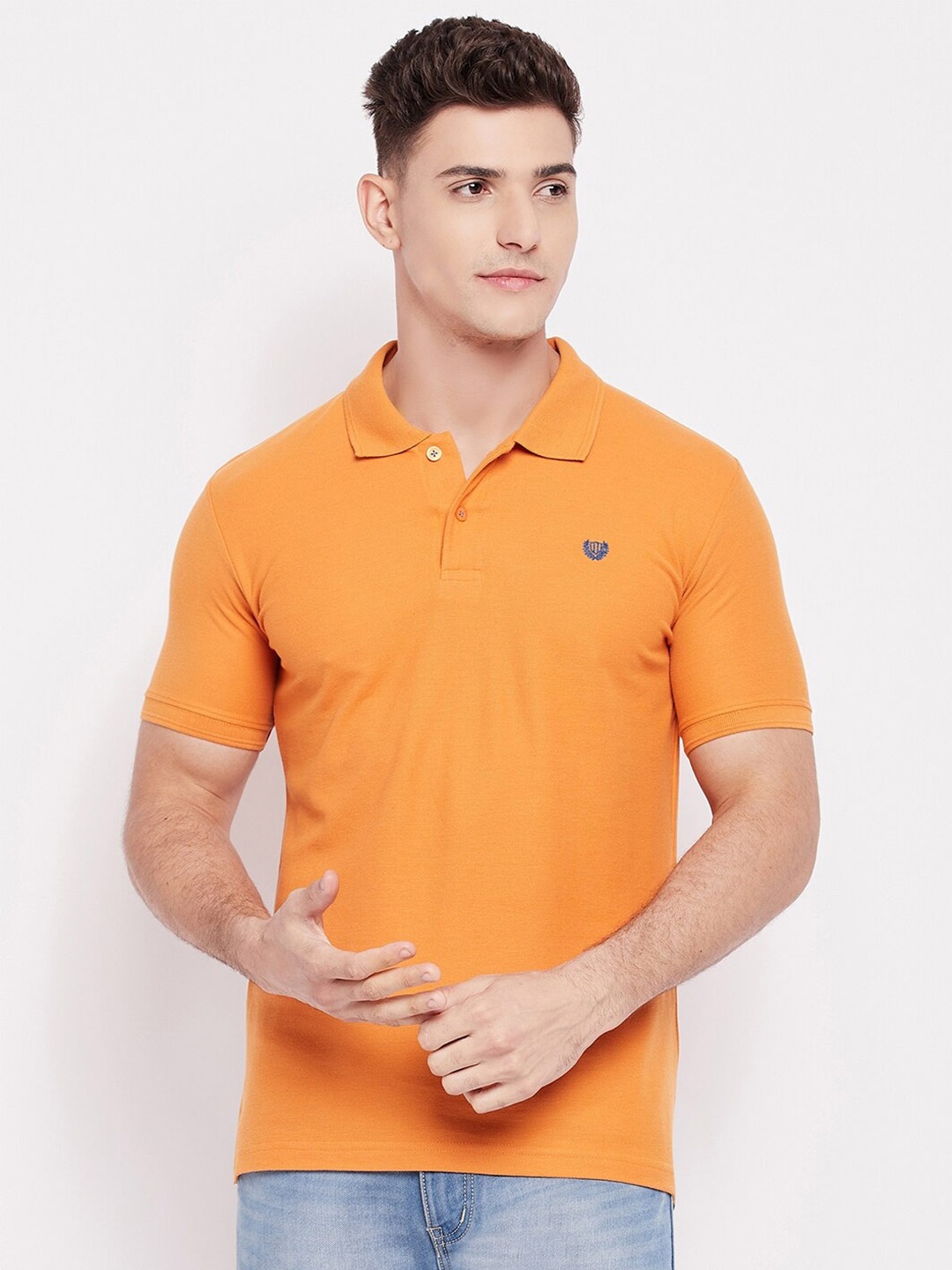 

Duke Polo Collar Slim Fit Casual T-shirt, Yellow
