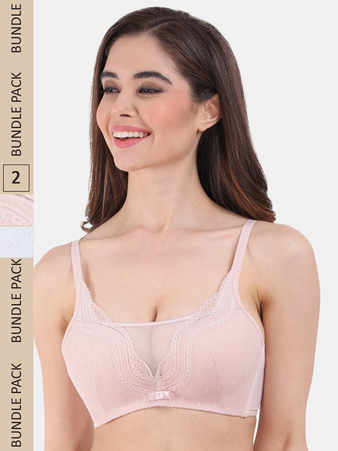 

Amour Secret Pack Of 2 Lightly Padded All Day Comfort T-Shirt Bra, Peach
