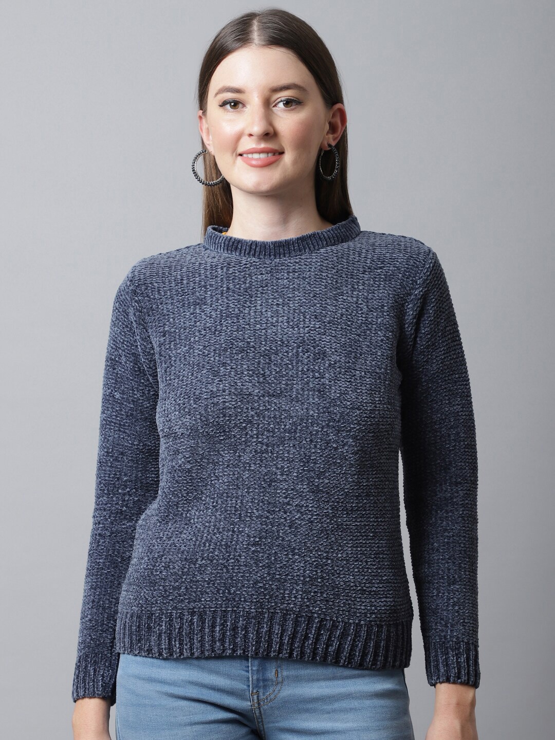 

Cantabil Women Wool Pullover Sweaters, Blue