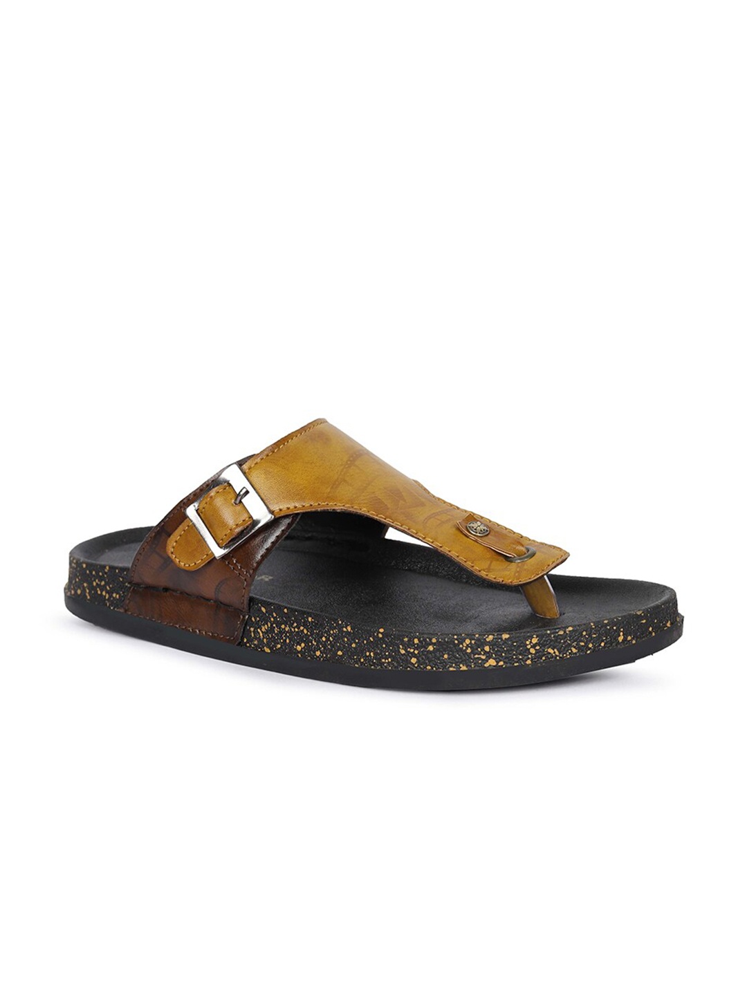 

FOUR STAR TRUCK SALES Men Colourblocked Comfort Sandals, Yellow