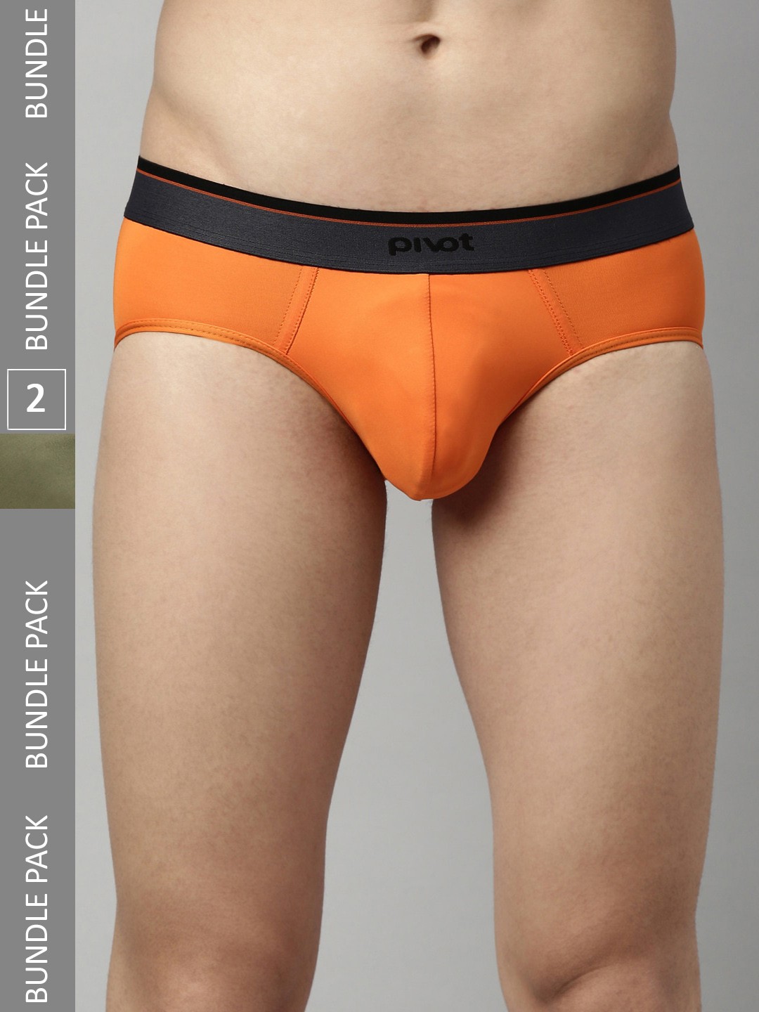 

pivot Men Pack Of 2 Basic Briefs, Assorted