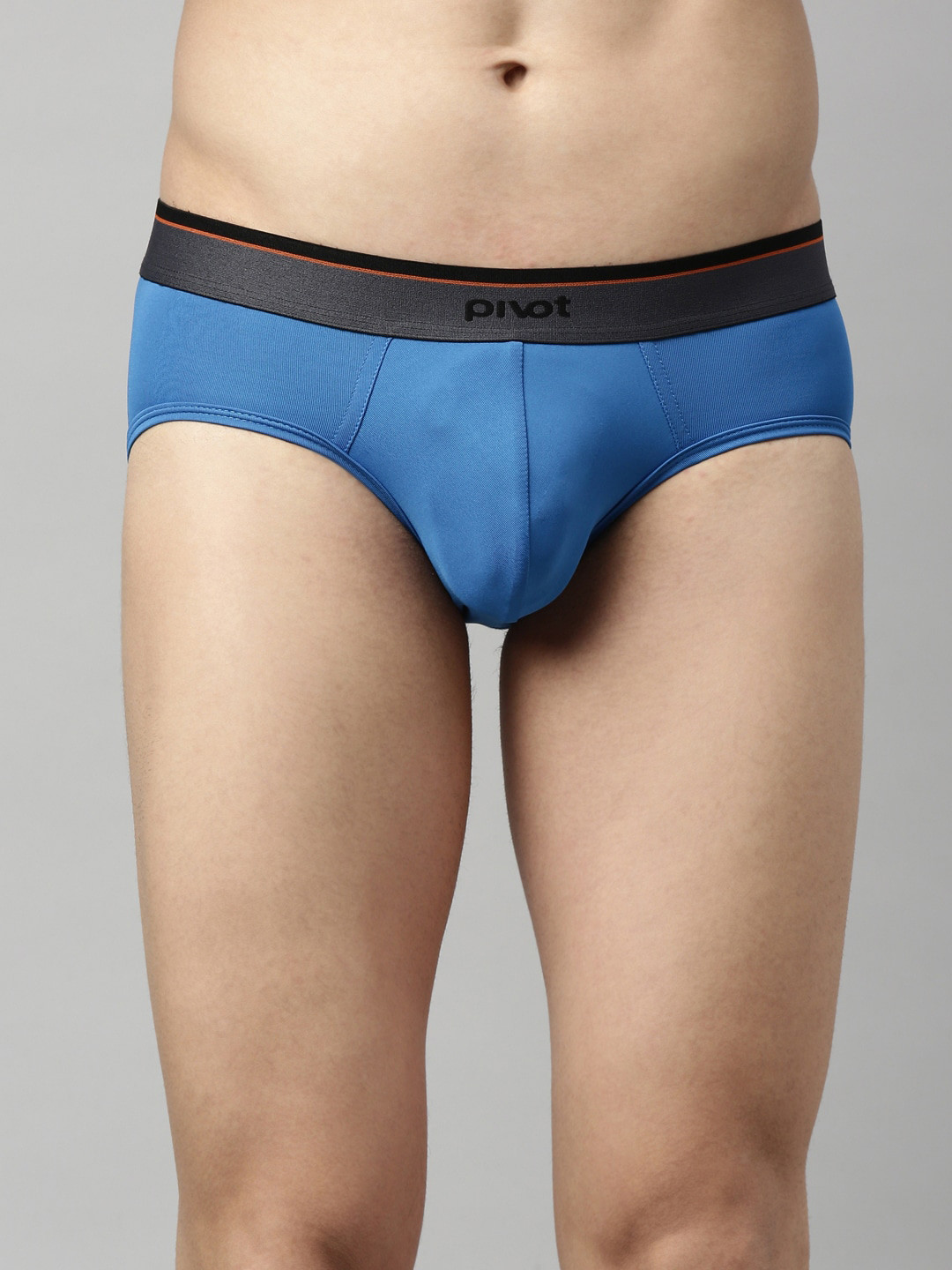 

pivot Men Mid Rise Basic Briefs, Blue