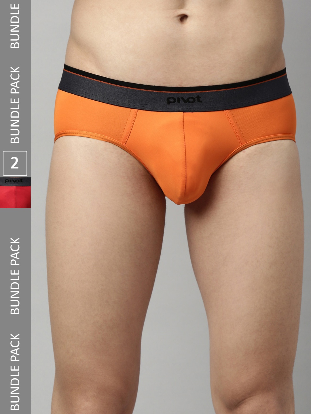 

pivot Men Pack Of 2 Assorted Basic Briefs