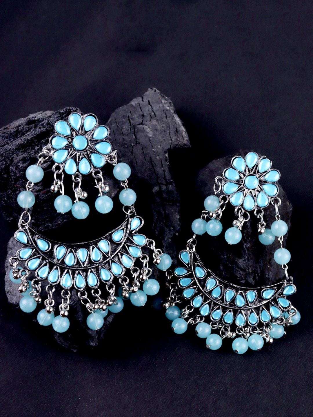 

Krelin Silver-Plated Classic Drop Earrings, Blue