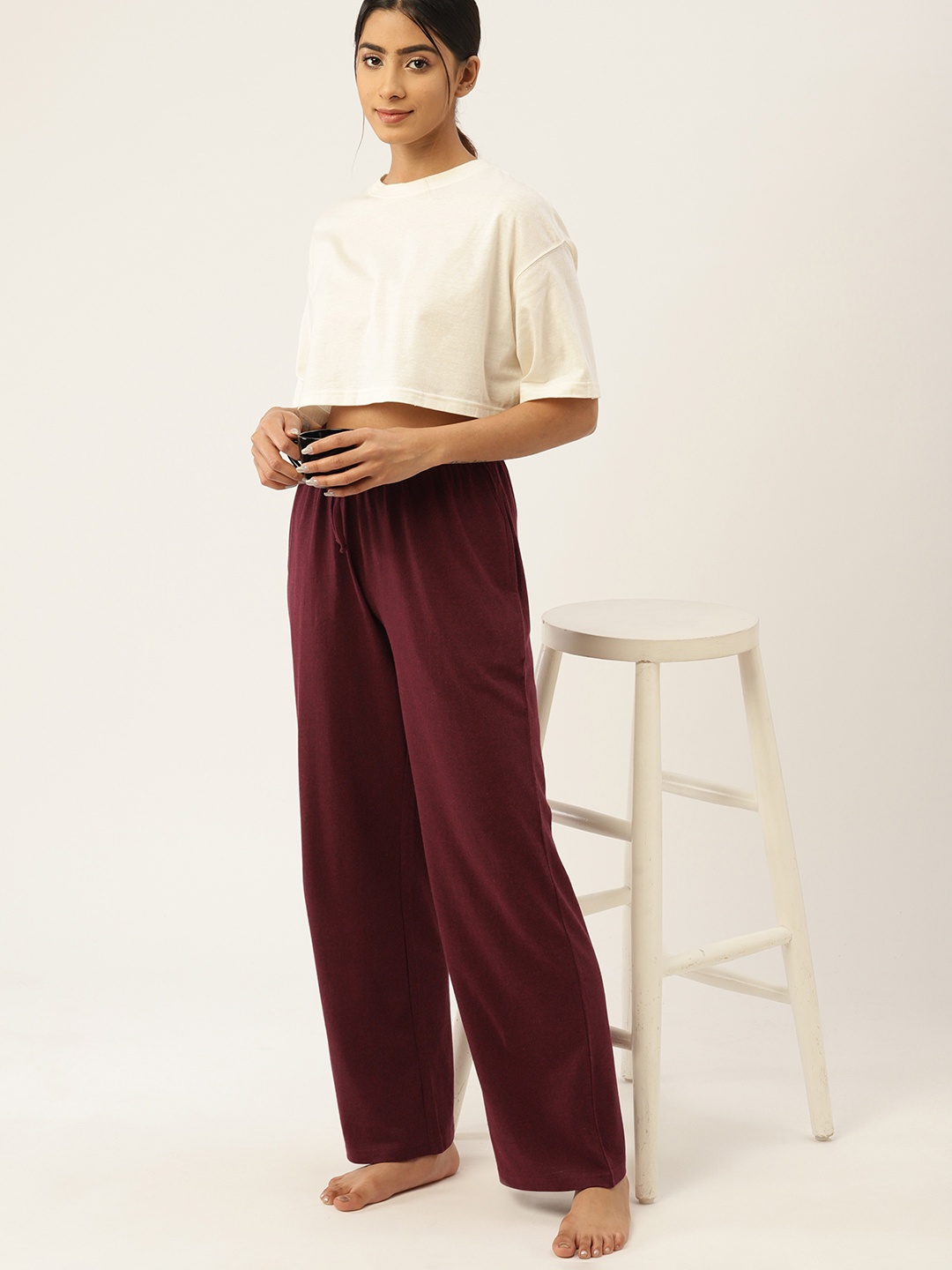 

ETC Cotton Lounge Pants, Maroon