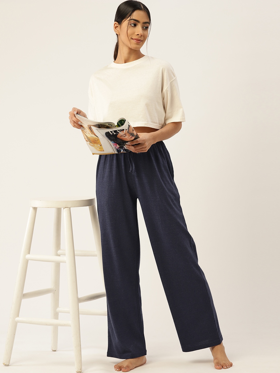 

ETC Cotton Lounge Pants, Navy blue