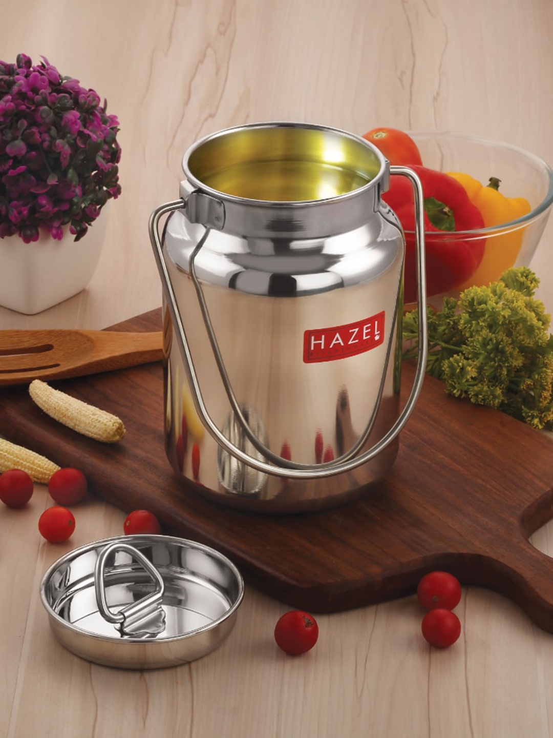 

HAZEL Stainless Steel Air Tight Heavy Gauge Small Oil Container 250 ml