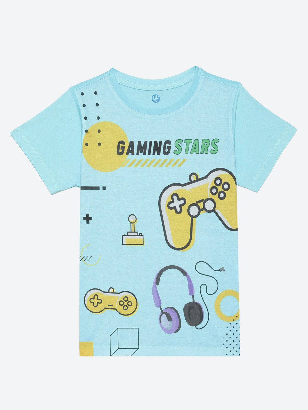 

YK Boys Graphic Printed Round Neck T-shirt, Blue