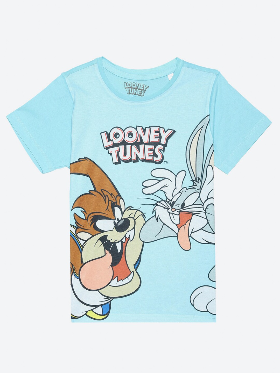 

YK Warner Bros Boys Looney Tunes Printed T-shirt, Blue