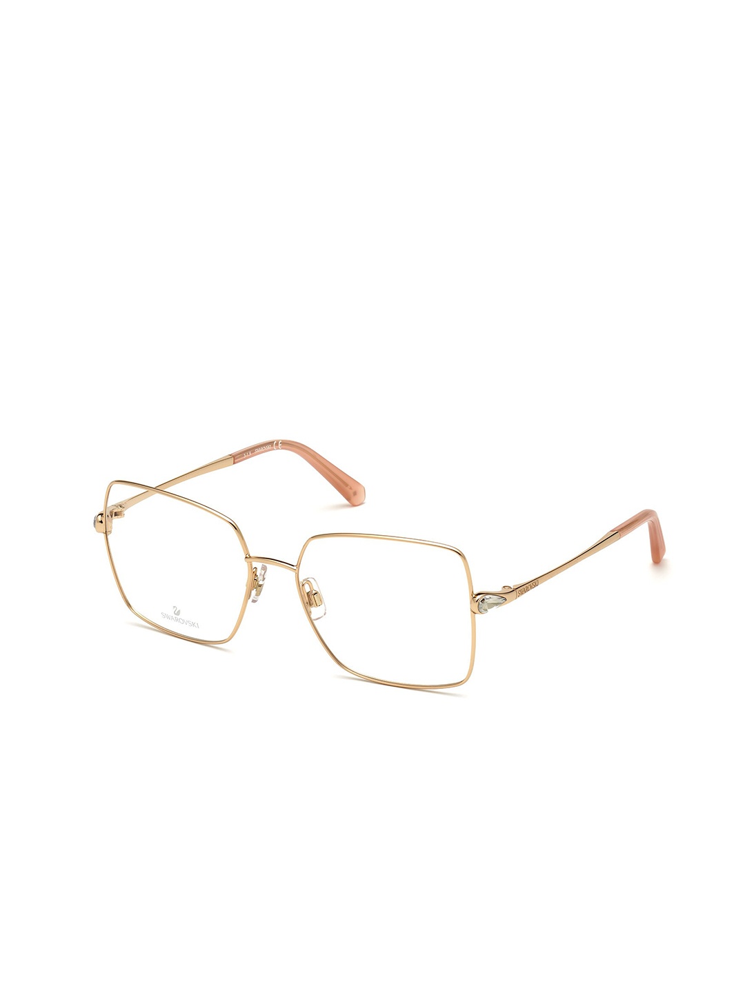 

SWAROVSKI Women Full Rim Square Shape Frame SK5352, Transparent