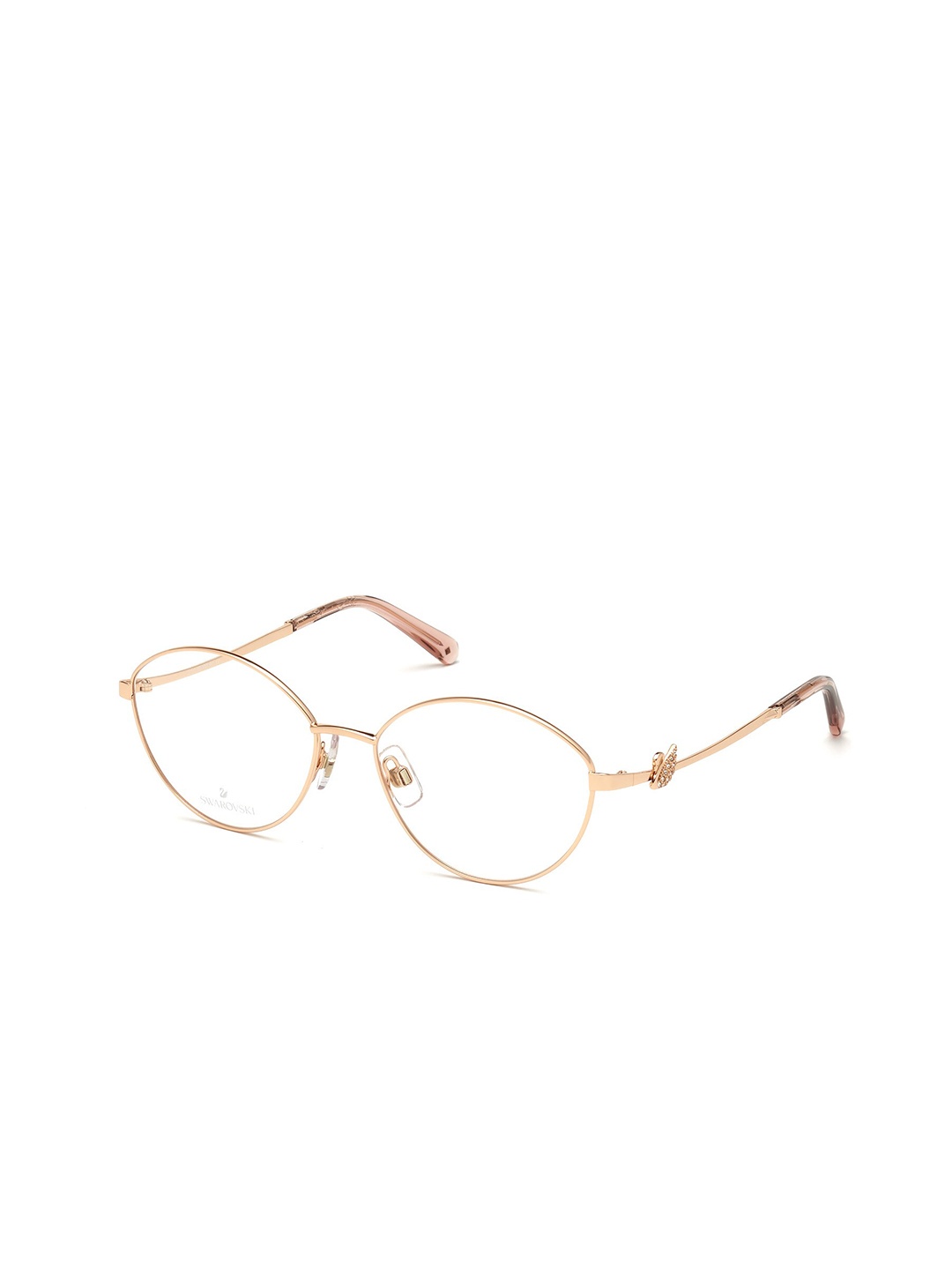 

SWAROVSKI Women Full Rim Round Frame SK5347 55 033, Gold