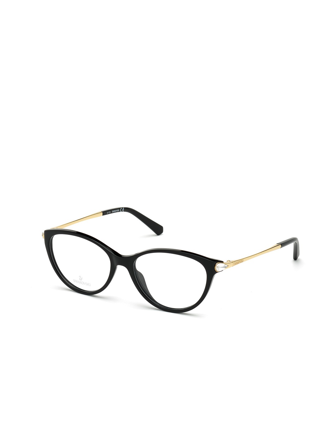 

SWAROVSKI Women Full Rim Cat Eye Frame SK5349 53 001, Transparent