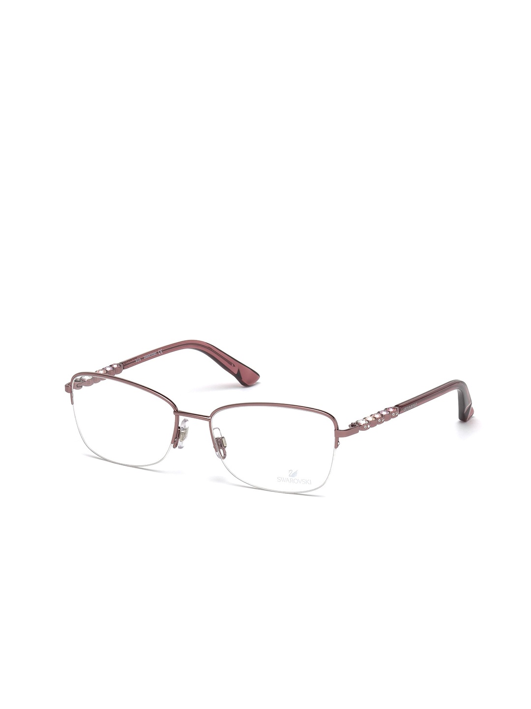 

SWAROVSKI Women Half Rim Rectangular Frame SK5140 54 072, Pink