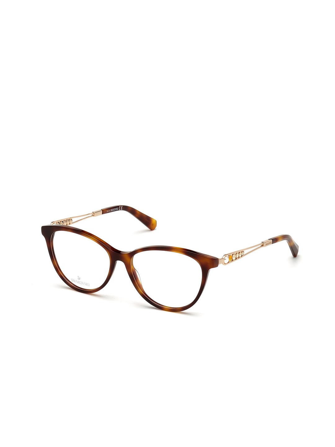 

SWAROVSKI Women Full Rim Cateye Frame SK5341 52 052, Transparent
