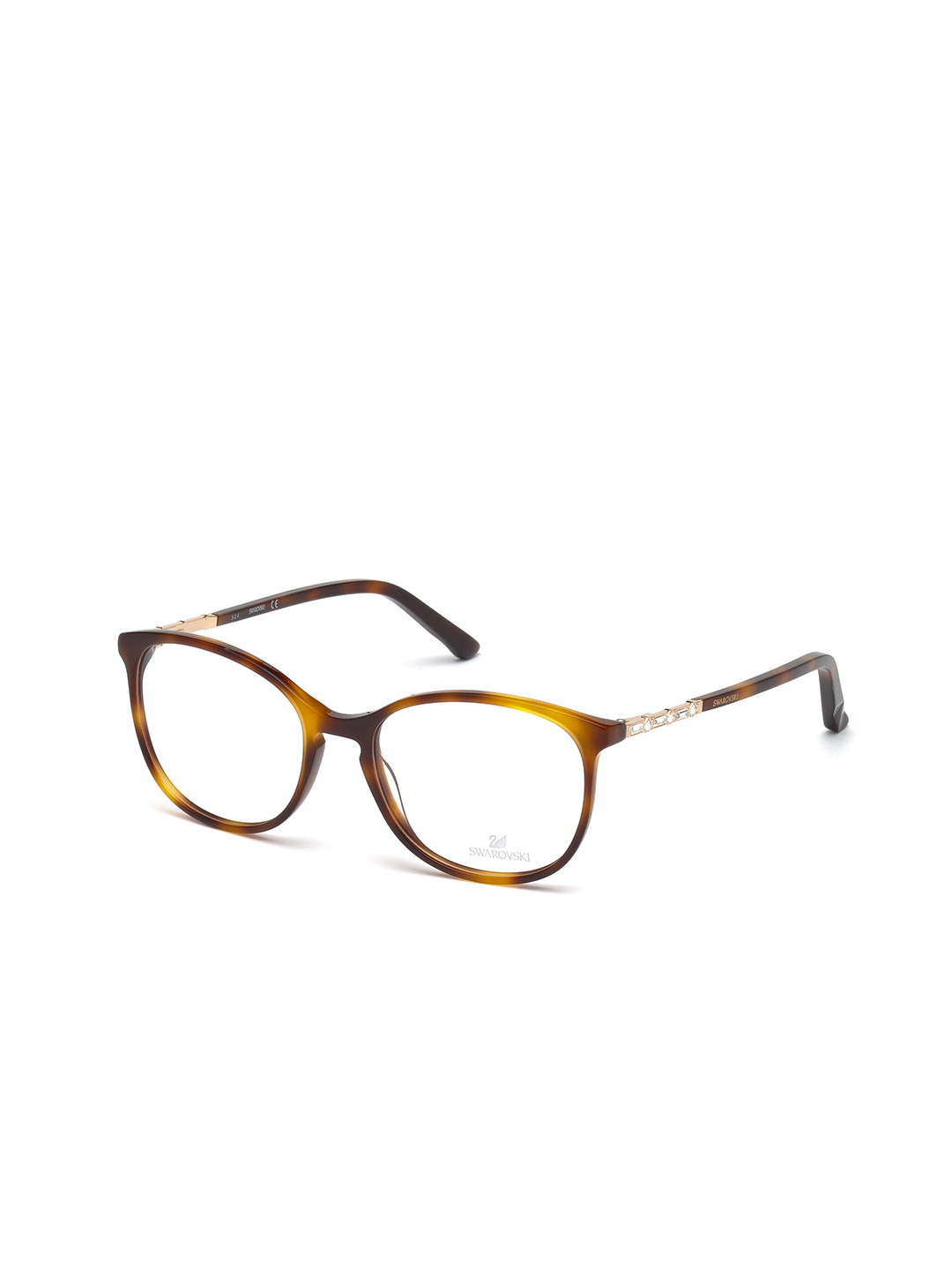 

SWAROVSKI Women Full Rim Round Frame SK5163 52 053, Transparent