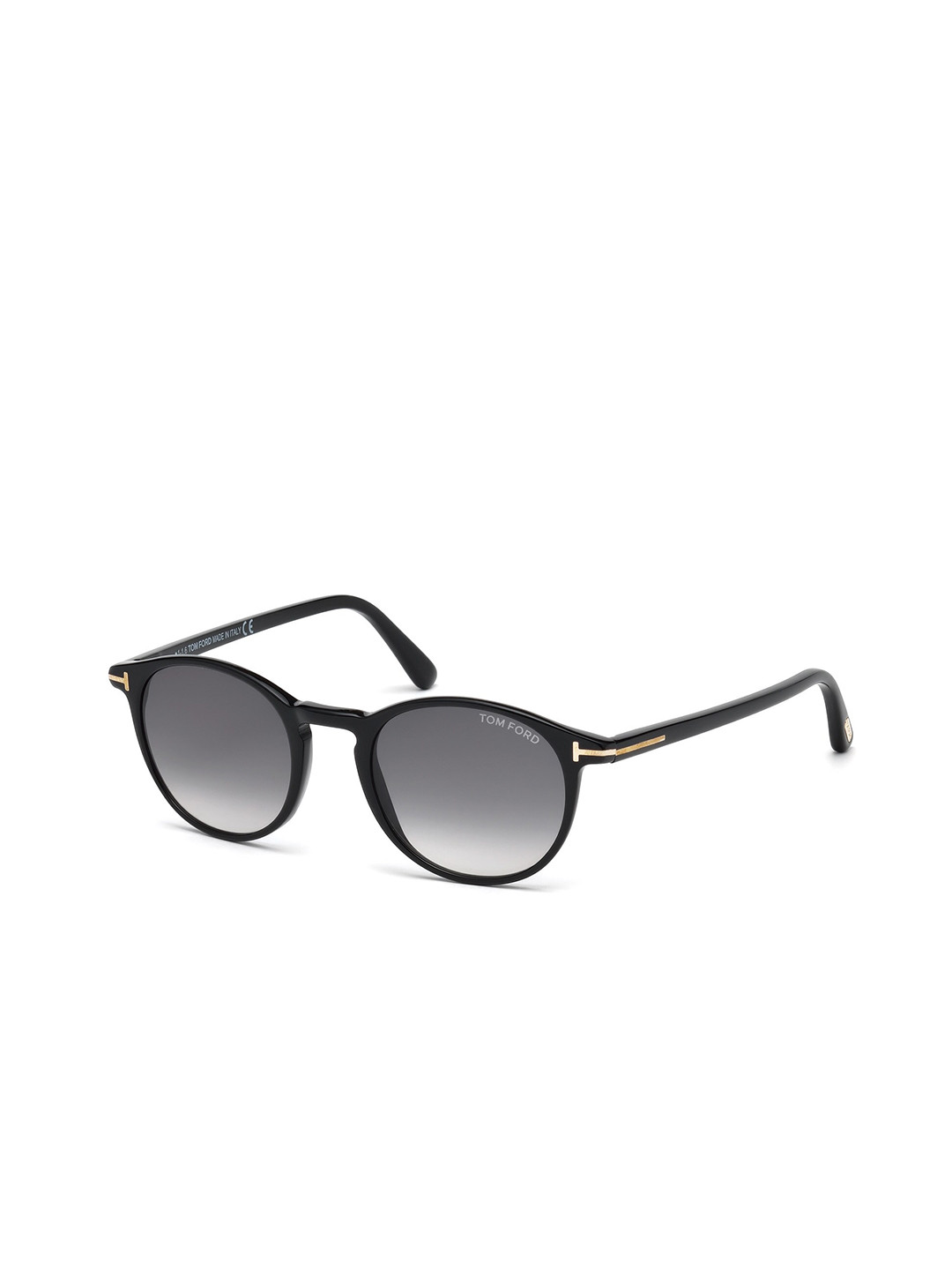 

Tom Ford Men Round Sunglasses with UV Protected Lens -FT0539_01B, Grey