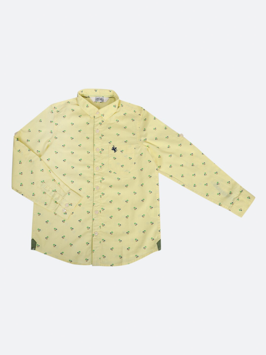 

Cantabil Boys Conversational Print Cotton Casual Shirt, Yellow