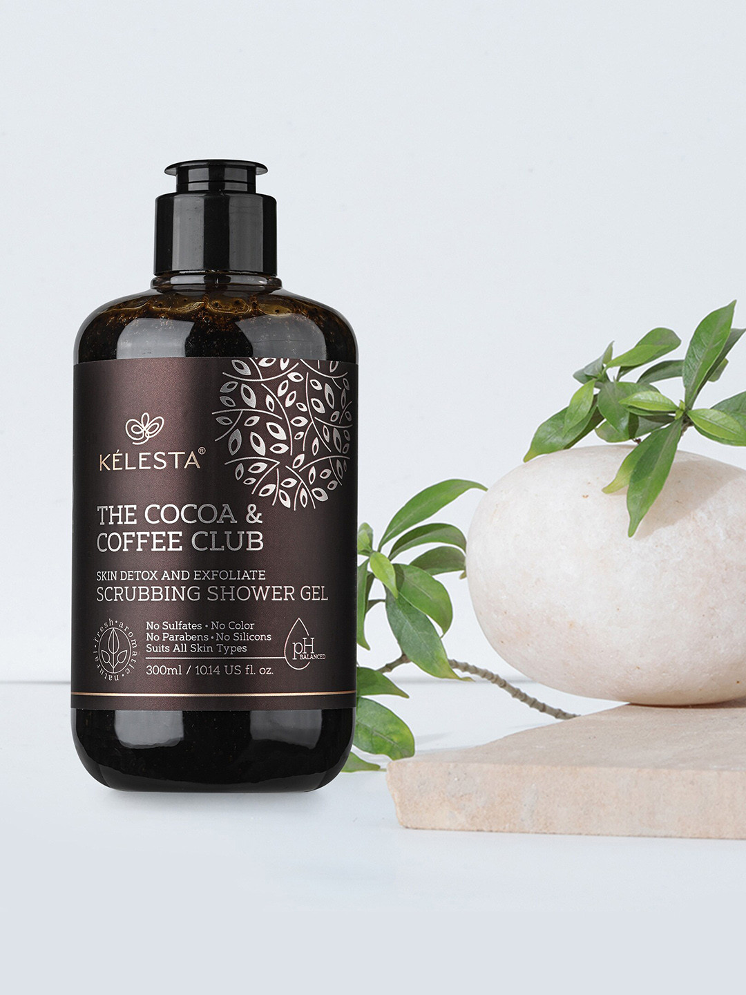 

KELESTA Cocoa & Coffee Club Scrubbing Shower Gel 300 ml, Brown