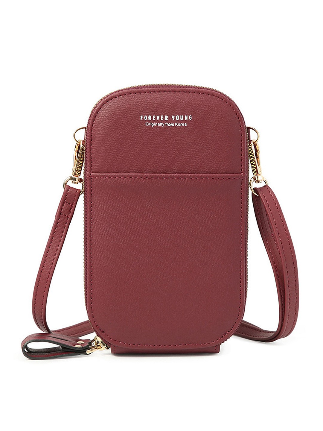 

Diva Dale Structured Detachable Strap PU Sling Bag, Red