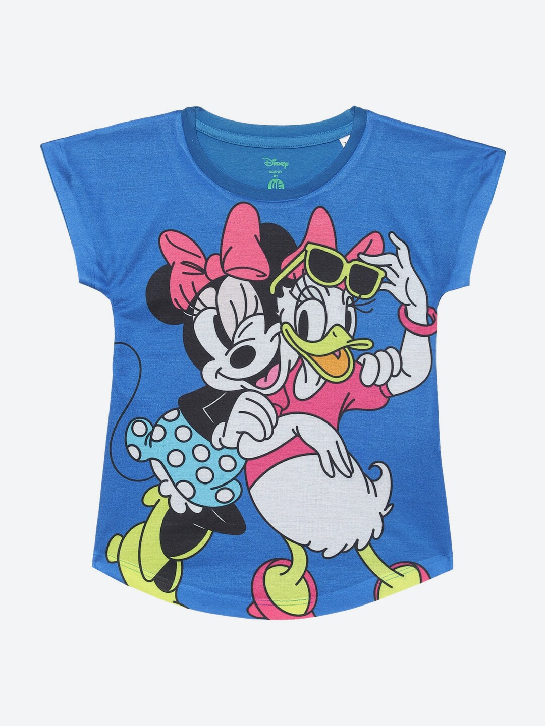 

YK Disney Graphic Printed Extended Sleeves Top, Blue