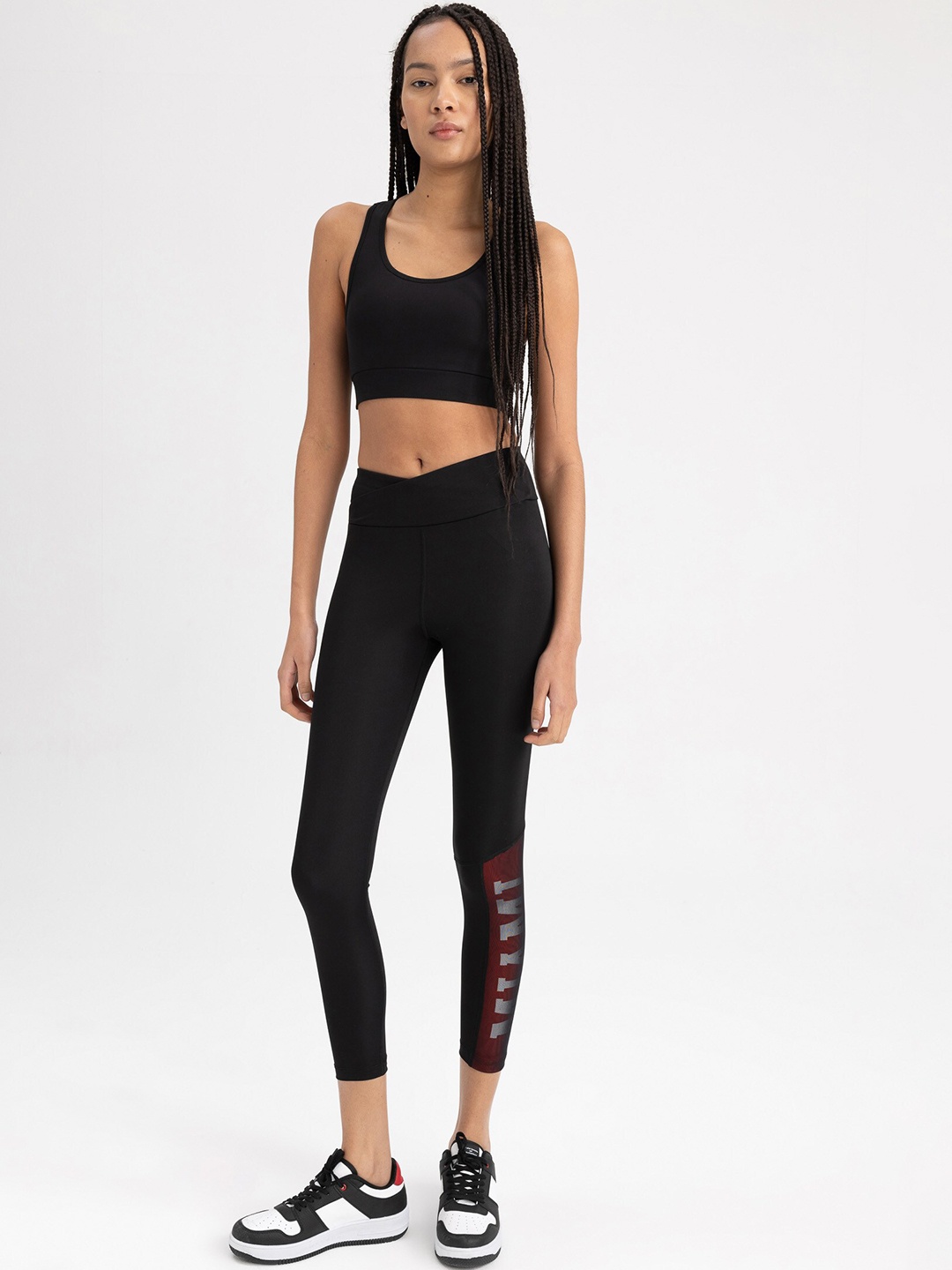 

DeFacto Women Ankle Length Yoga Tights, Black