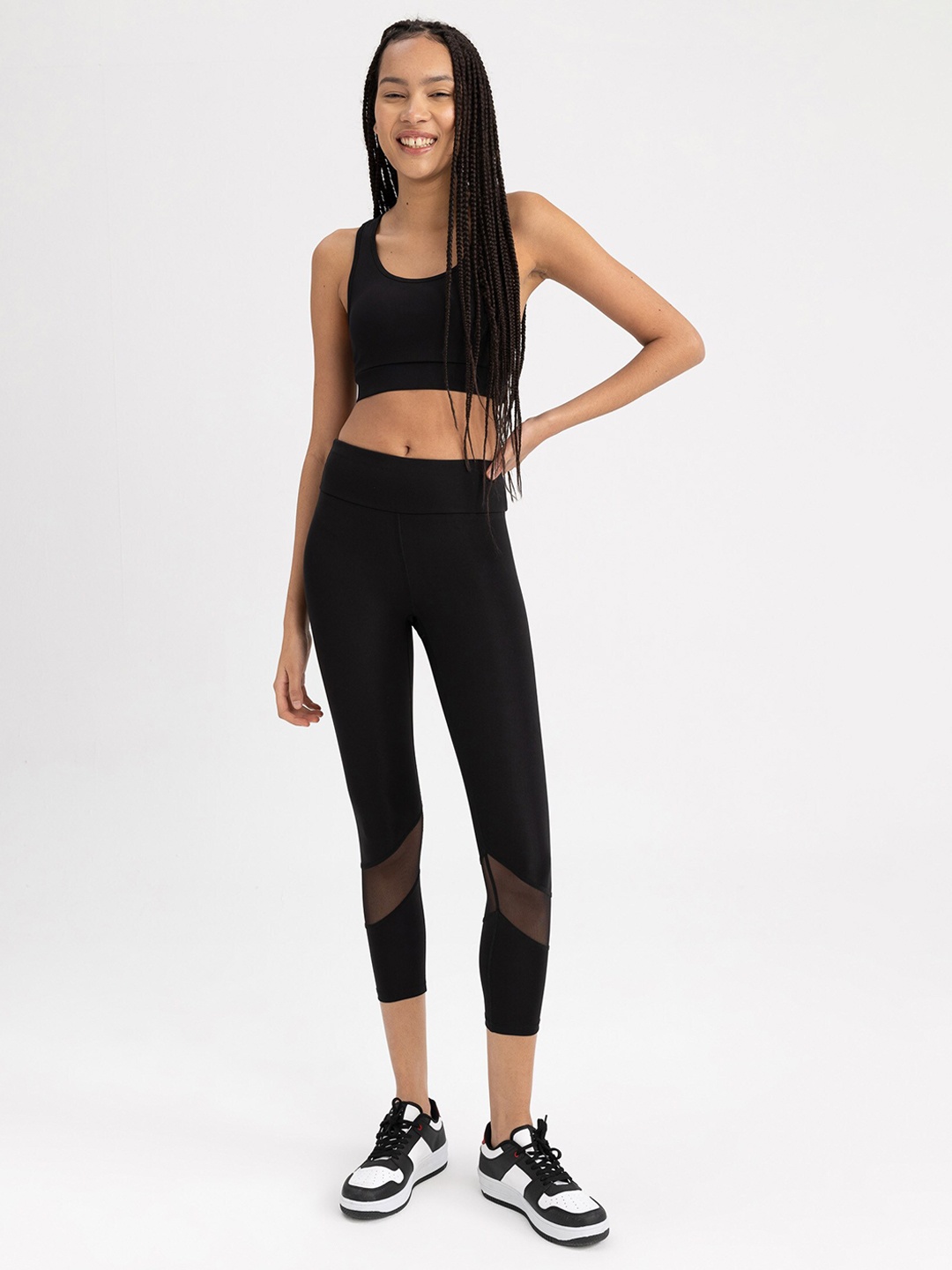 

DeFacto Women Ankle Length Yoga Tights, Black