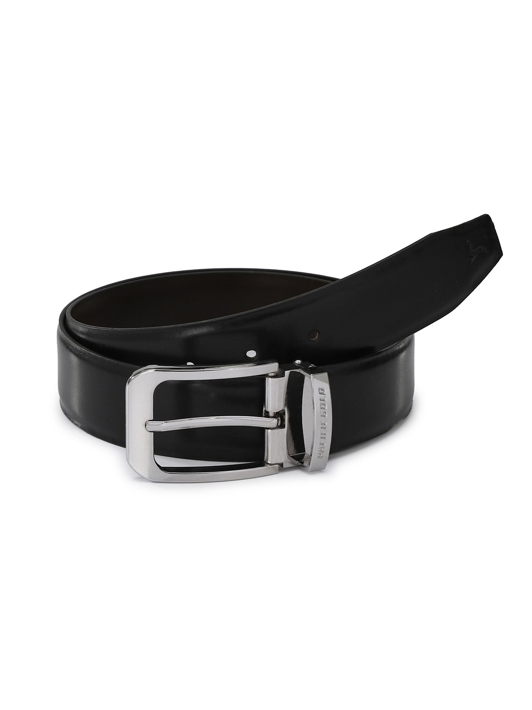 

Pacific Gold Men Reversible Synthetic Leather Slim Formal Belt, Black