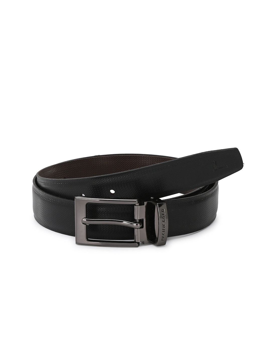 

Pacific Gold Men Reversible Formal Belt, Black