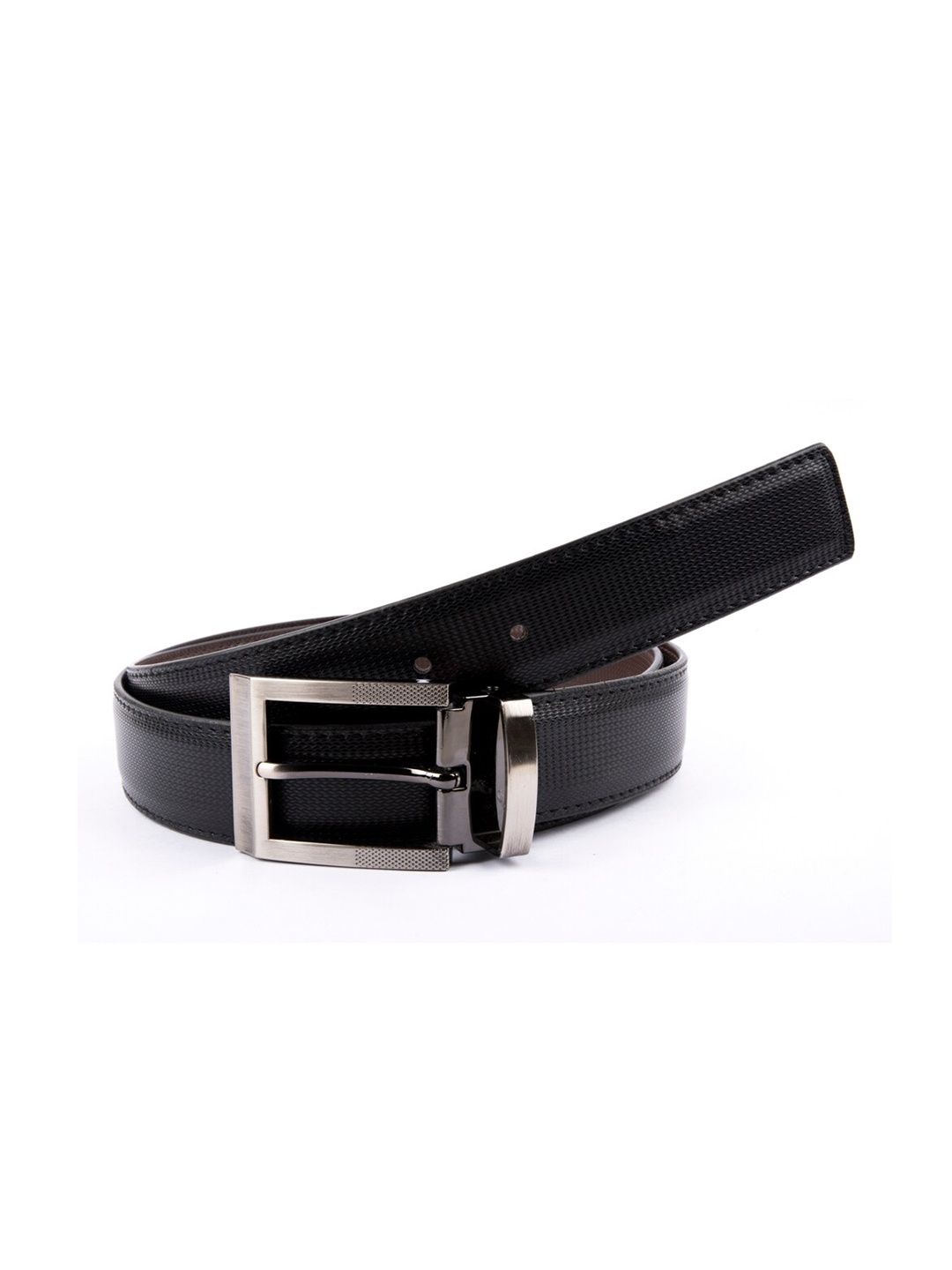 Pacific Gold Men Reversible Formal Belt, Black