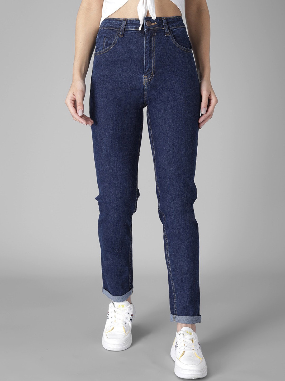 

Kotty Women Skinny Fit High-Rise Stretchable Jeans, Blue