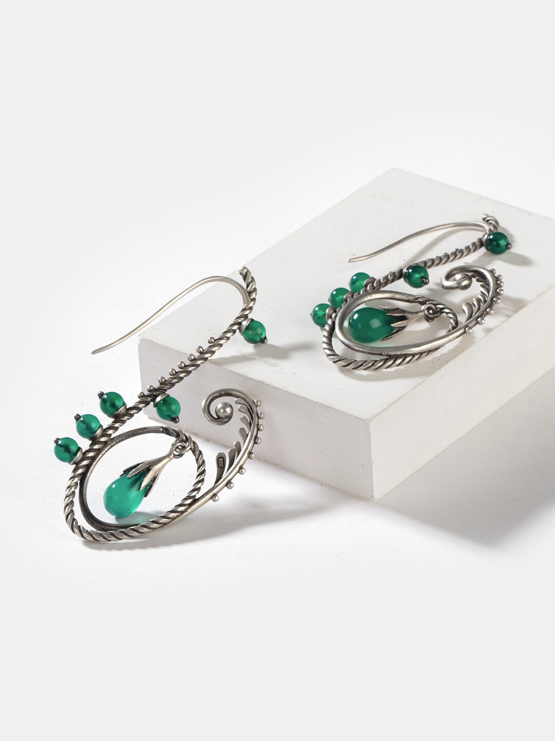 

SHAYA 925 Silver Silver-Plated Drop Earrings