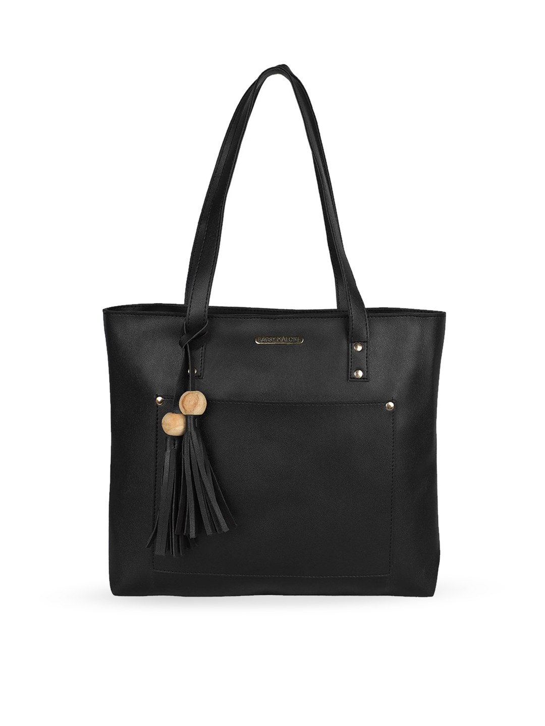 

Bagsy Malone PU Structured Shopper Tote Bag, Black