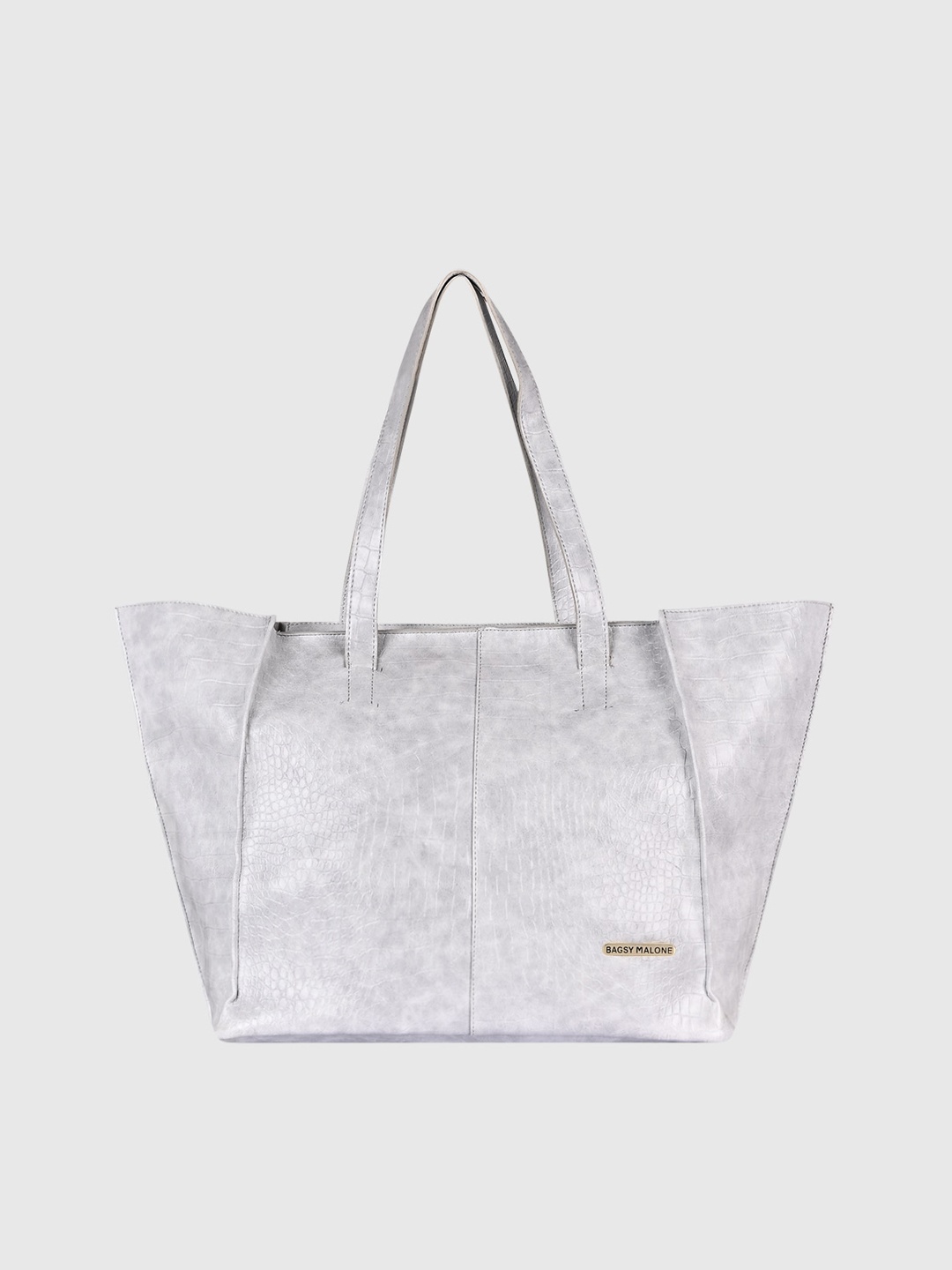 

Bagsy Malone Animal Textured PU Shopper Tote Bag, Grey
