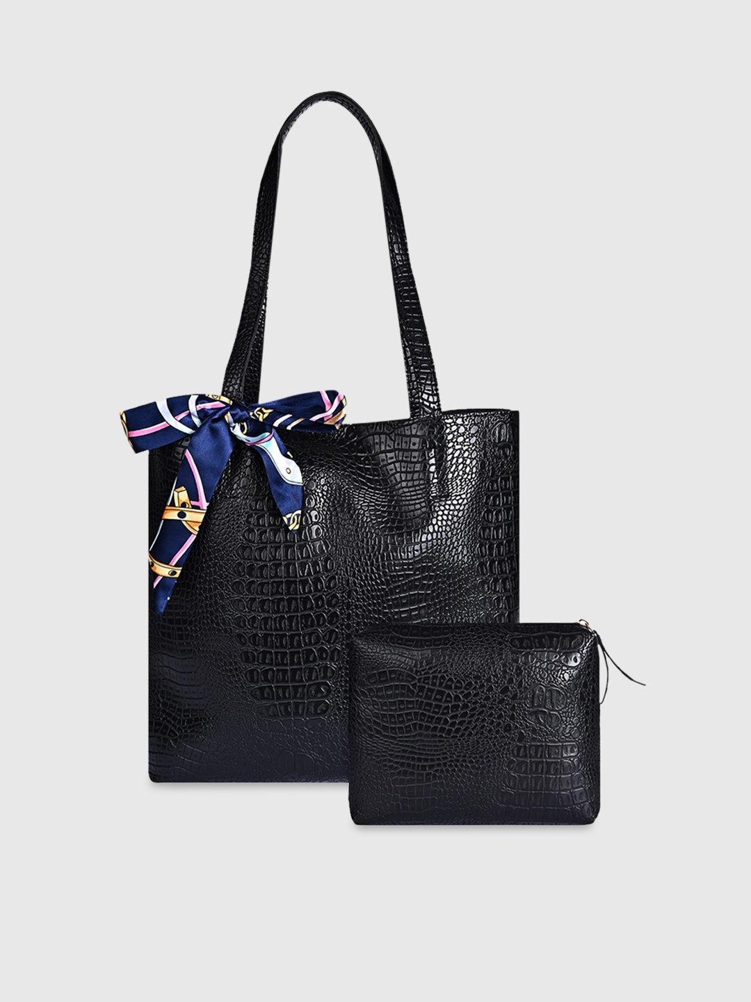 

Bagsy Malone Textured PU Shopper Shoulder Bag With Pouch, Black