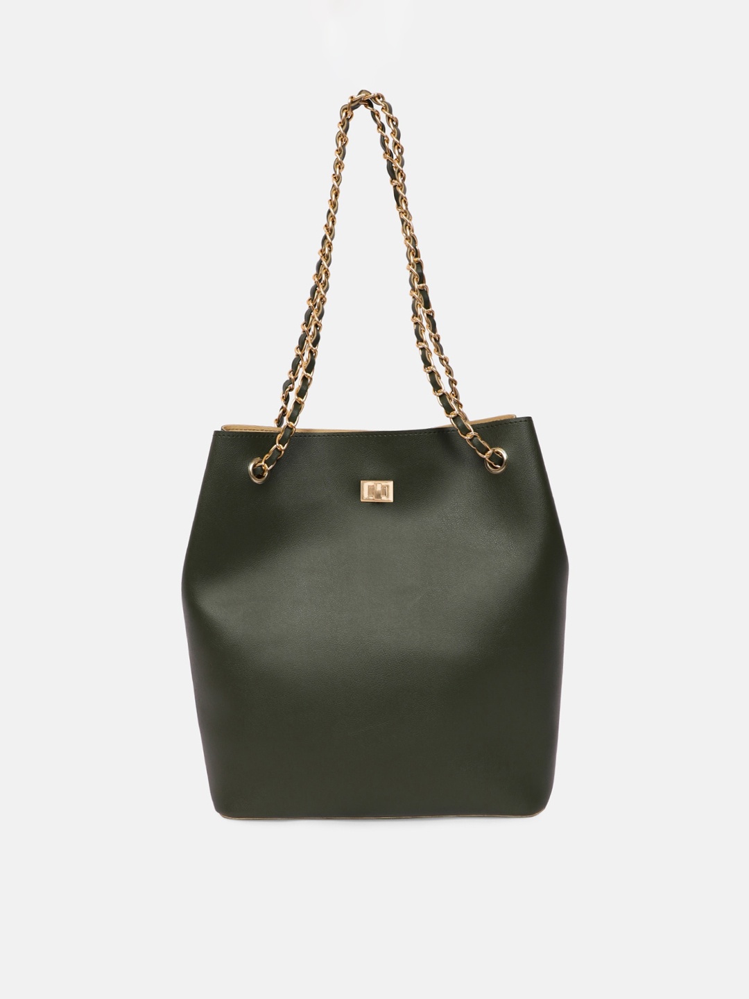 

Bagsy Malone Women PU Shopper Tote Bag, Olive