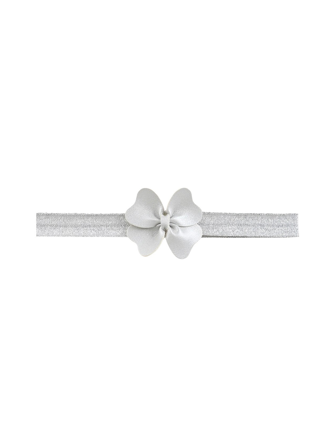 

Aye Candy Girls Heart Bow Headband, Silver