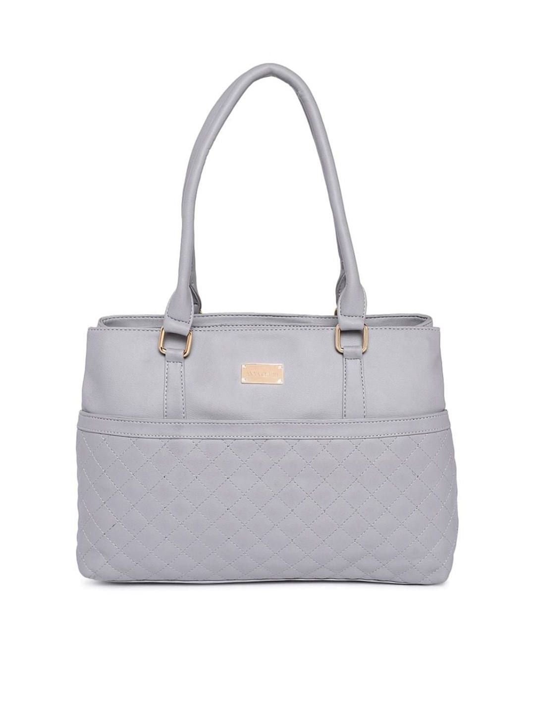 

Anna Claire Textured PU Shoulder Bag, Grey