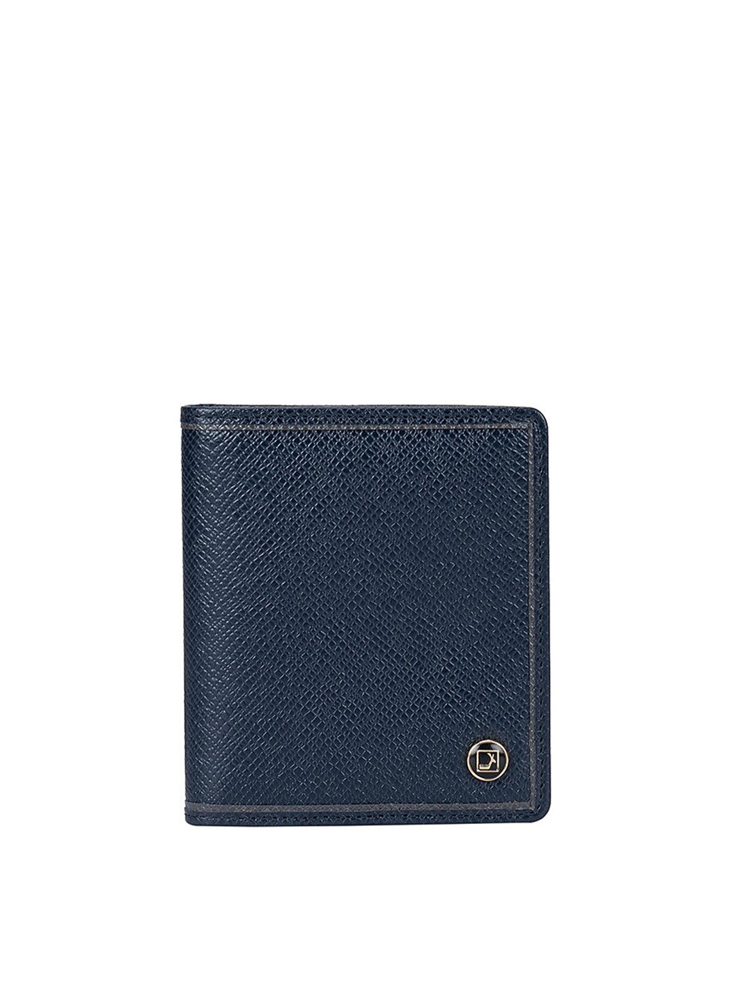 

Da Milano Leather Card Holder, Navy blue