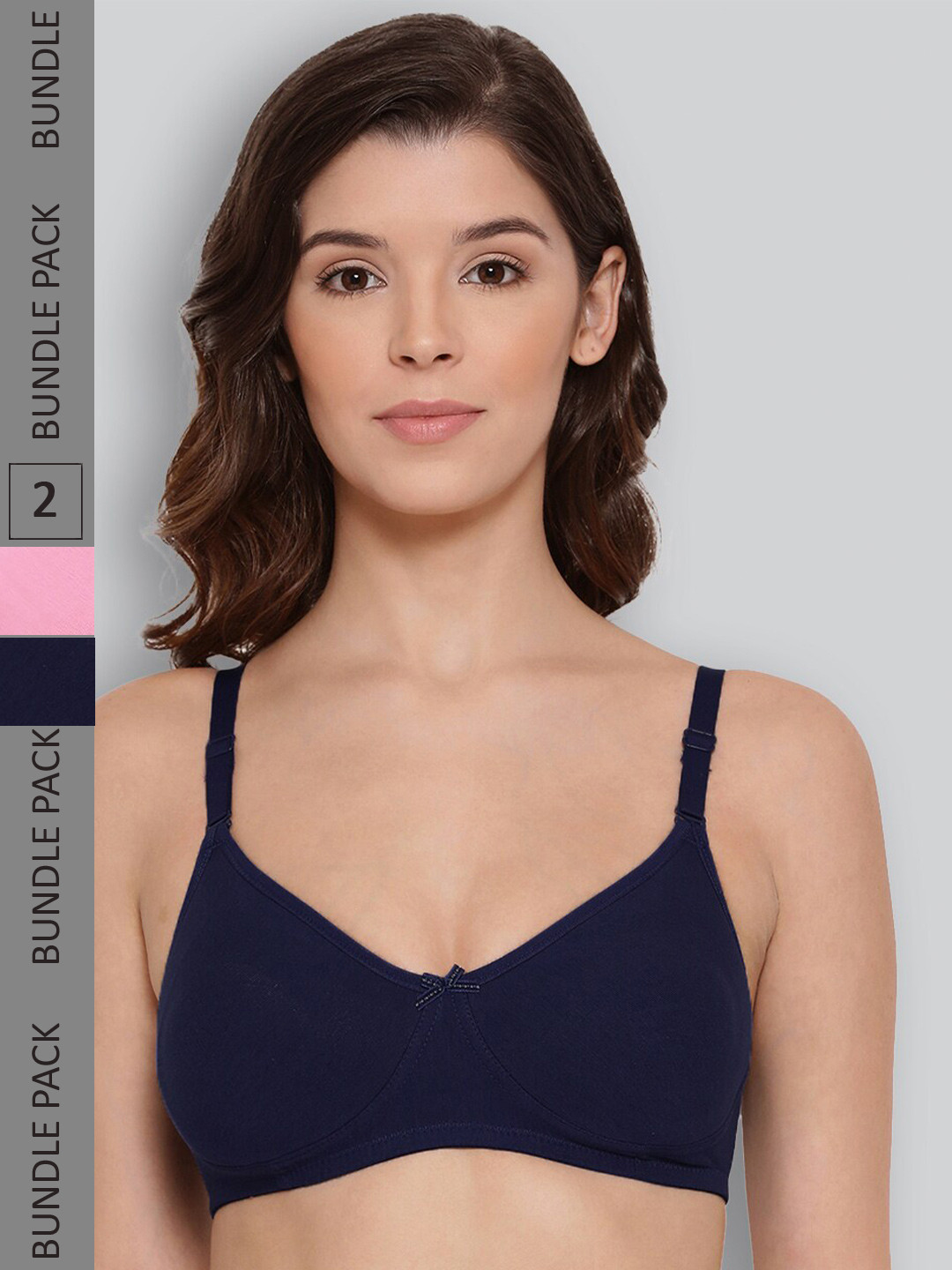 

LYRA Pack of 2 Underwired All Day Comfort Seamless Pure Cotton T-shirt Bra, Pink