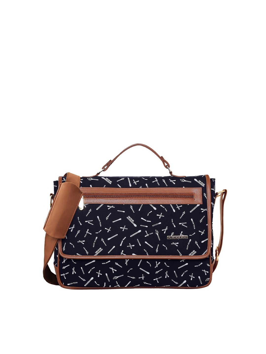 

Funk For Hire Printed Laptop Bag, Black