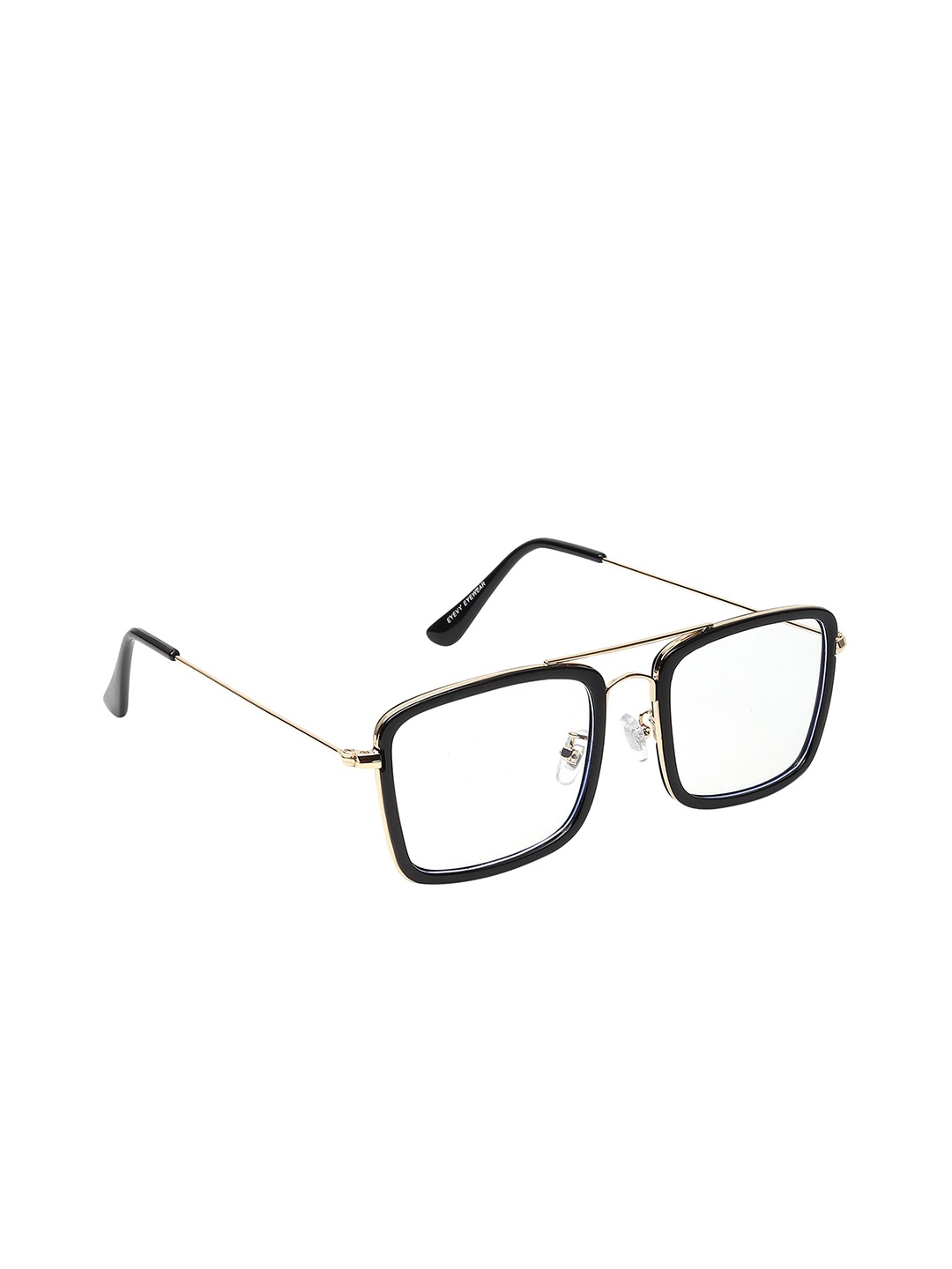

CRIBA Lens & Square Sunglasses with UV Protected Lens VCBC_TONY DZR GLD_CLR, Gold