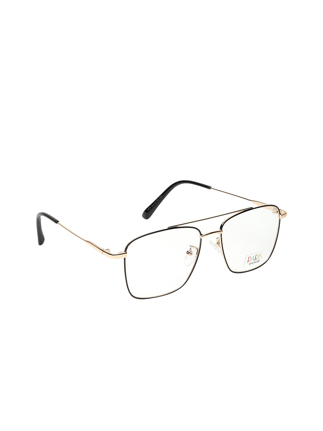 

CRIBA Lens & Square Sunglasses with UV Protected Lens VCBC_PARIS G-BLK_CLR, Gold